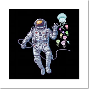 Astronaut Jellyfish Posters and Art